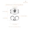 BEADNOVA Earring Backs Stainless Steel Earring Backings for Studs Hypoallergenic Surgical Locking Ear Stud Backs for Posts (60 pcs) view 3