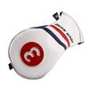Craftsman Golf Name Stitch Custom Red White Blue Pu Leather Stripes Fairway Wood Headcover #3 for All Brands Callaway Big Bertha Cobra Taylormade Ping Mizuno Etc. (Custom #3 Wood Cover) view 3