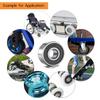 10 Pack 608-RS Ball Bearing - Double Rubber Sealed Shielded Miniature Deep Groove 608rs Bearings for Skateboards, Inline Skates, Scooters, Roller Blade Skates, Long Boards (8mm x 22mm x 7mm) view 3