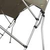 Oceansouth Breakwater Sportz Bimini Top  4ft with Rear Support Poles, Waterproof Includes Storage Boot (Sand, 51"-59") Fishing Bows Sun Shade Boat Waterproof Cover Boot Storage Bow Pole Covers Beach view 2
