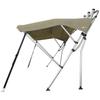 Oceansouth Breakwater Sportz Bimini Top  4ft with Rear Support Poles, Waterproof Includes Storage Boot (Sand, 51"-59") Fishing Bows Sun Shade Boat Waterproof Cover Boot Storage Bow Pole Covers Beach view 3