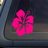 Hibiscus Flower - Hawaiian Premium Pink Vinyl Double Sided Stainless Steel Keychain Key Ring Chain Holder Car/Key Finder view 3