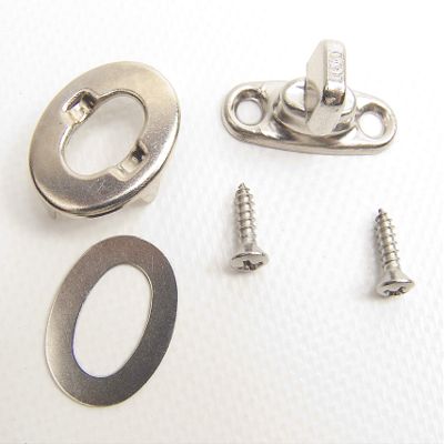 Common Sense Fastener, Turn Buttons, Eyelets, Clinch Plates & Stainless Steel Mounting Screws (25 of Each Piece)