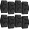WILLBOND 8 Pcs Belt Keepers for Duty Belt 2-1/4 Wide with Double Snaps Nylon Tactical Loop Keeper Holder for Police Officer Fixing Security Military Equipment Accessories(Black) view 1