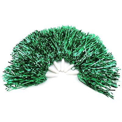VGEBY1 7 Colors 6pcs Cheerleading Pom Poms Pompoms Party Dance Accessory Sports Pompoms Cheer(Green)