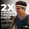 Tough Headwear Terry Cloth Headband - Sweat-Wicking Running Head Band - Basketball Accessories - Headband for Washing Face - Multicolor view 2