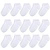 BOOPH Kids Socks for Boys Girls Low Cut Athletic Ankle Socks 4-6 Years White view 1