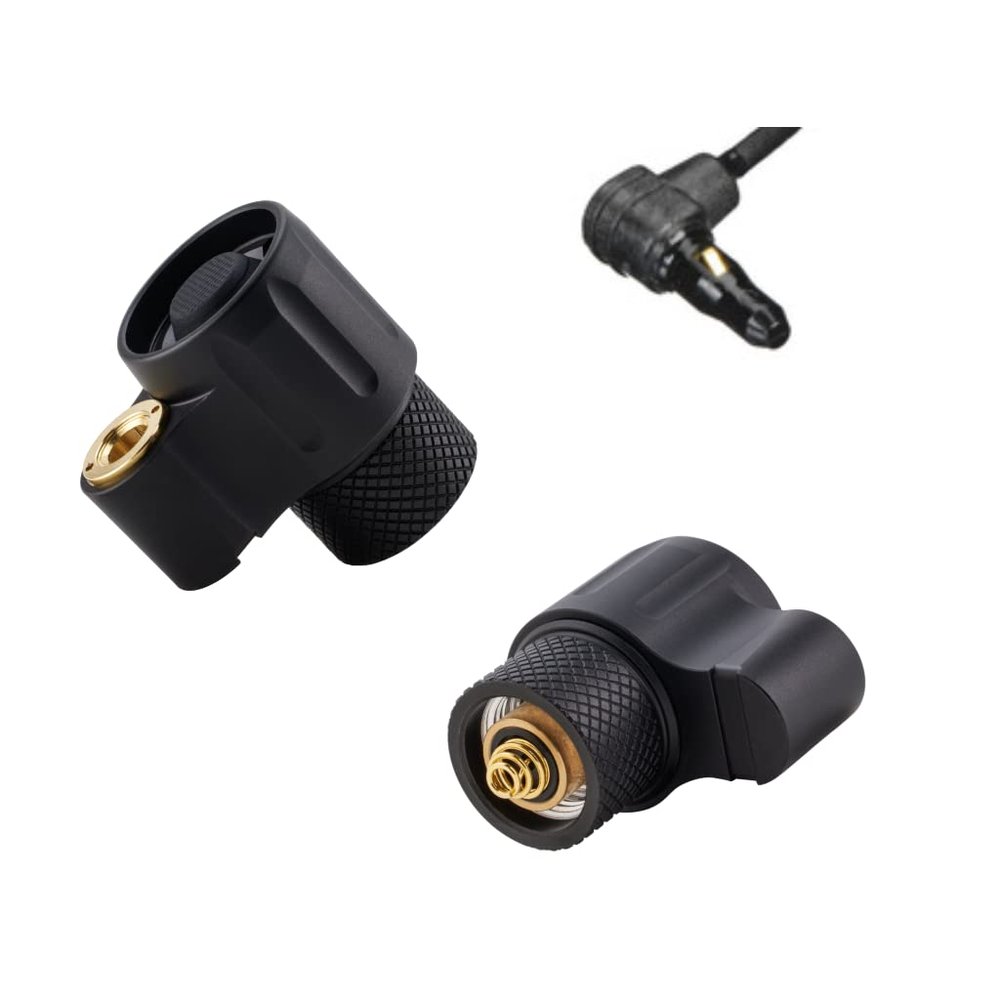 Z-BOLT Dual Switch Cable Port Tailcap for 3V/6V Lights - Blazer IR, LEP, & LED 18350/18650 Lights - Compatible with SF M300/340/M600/640DF Lights - Black Finish (DS00 Type Functionality)