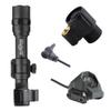 Z-BOLT Dual Switch Cable Port Tailcap for 3V/6V Lights - Blazer IR, LEP, & LED 18350/18650 Lights - Compatible with SF M300/340/M600/640DF Lights - Black Finish (DS00 Type Functionality) view 3