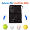 GSE Games & Sports Expert 18"x12" Black Mesh Drawstring Bag for Baseballs, Softballs, Tennis, Pickleball Balls, Golf Balls. Mesh Sports Equipment Bag with Lock for Gym, Swim Gear, Laundry & Toys view 2