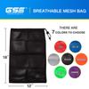 GSE Games & Sports Expert 18"x12" Black Mesh Drawstring Bag for Baseballs, Softballs, Tennis, Pickleball Balls, Golf Balls. Mesh Sports Equipment Bag with Lock for Gym, Swim Gear, Laundry & Toys view 3