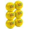 Lax Sak Soft Practice Lacrosse Balls - Same Weight & Size as a Regulation Lacrosse Balls, Great for Indoor & Outdoor Practices, Less Bounce & Minimal Rebounds - Yellow, 6 Pack view 3
