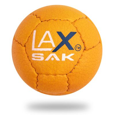 Lax Sak Soft Practice Lacrosse Balls - Same Weight & Size as a Regulation Lacrosse Balls, Great for Indoor & Outdoor Practices, Less Bounce & Minimal Rebounds - Orange, 36 Pack
