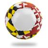 Lax Sak Soft Practice Lacrosse Balls - Same Weight & Size as a Regulation Lacrosse Balls, Great for Indoor & Outdoor Practices, Less Bounce & Minimal Rebounds - Maryland Flag, 12 Pack view 2