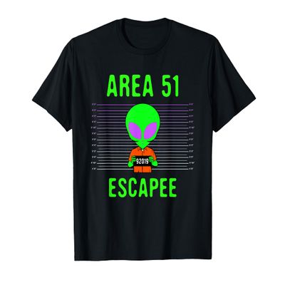Storm Area 51 Meme Alien Costume Halloween Apparel - Adult Unisex T-Shirt - Black - Short Sleeve - Alien Graphic - Halloween - Fantasy - Men, Adults - Small