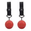 FITactic 3.5 Inches Rock Climbing Solid Training Cannonball Bomb Power Pull Up Ball Hold Grips for Straps for Finger, Forearm, Biceps, Back Muscles, Sports, Race (2 Balls, Red 3.5") view 1