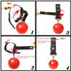 FITactic 3.5 Inches Rock Climbing Solid Training Cannonball Bomb Power Pull Up Ball Hold Grips for Straps for Finger, Forearm, Biceps, Back Muscles, Sports, Race (2 Balls, Red 3.5") view 3