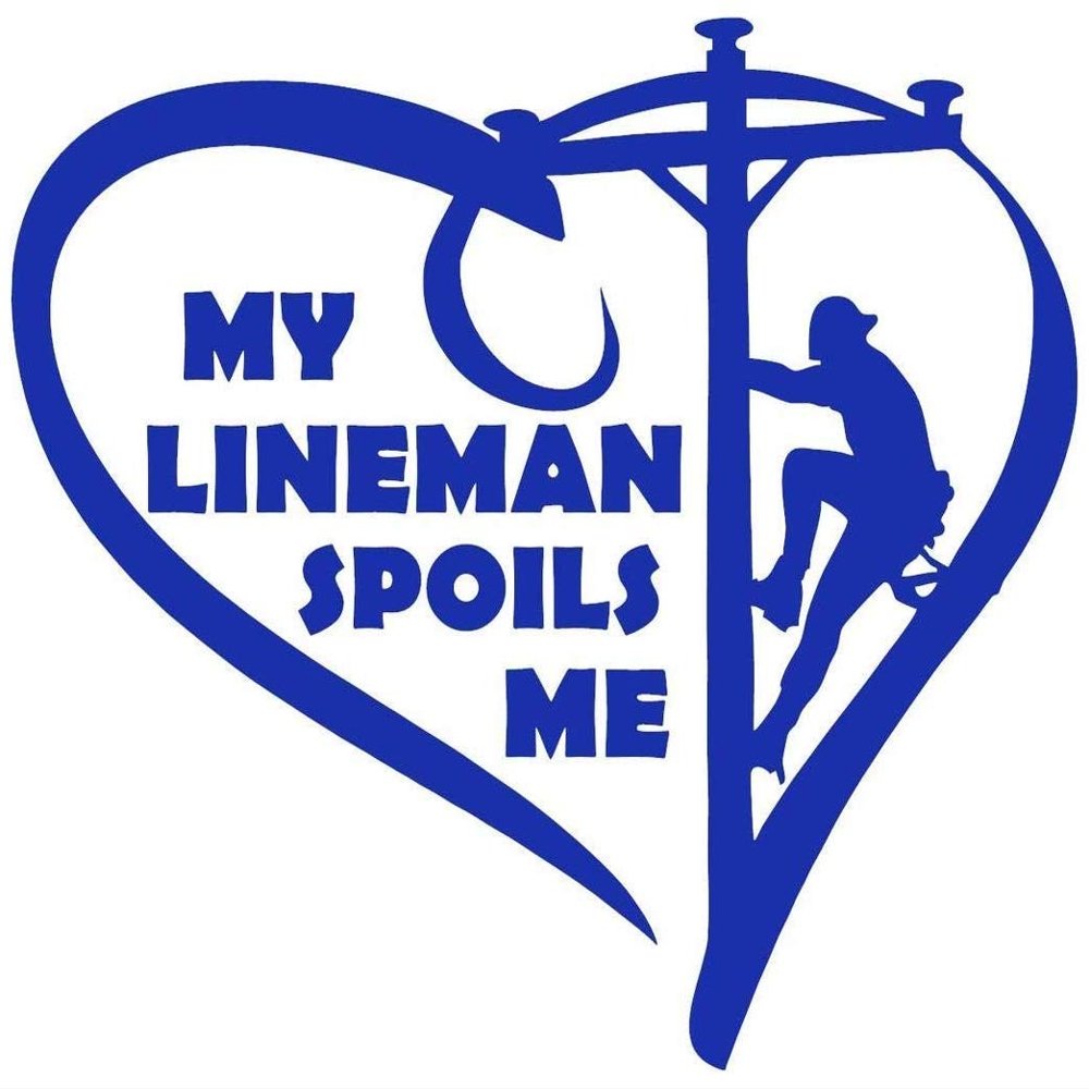 Win Stickers & Decals My Lineman Spoils MEDye Cut Decal for Cars Bumpers Windows Notebooks etc