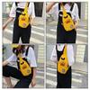 MINGSEECESS Women Cute Cartoon Fanny Pack 3D Mini Animal Shaped Chest Bag Crossbody Shoulder Bag for Girls yellow view 2