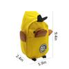 MINGSEECESS Women Cute Cartoon Fanny Pack 3D Mini Animal Shaped Chest Bag Crossbody Shoulder Bag for Girls yellow view 3