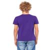 Bella + Canvas Youth Jersey T-Shirt M HTHR TEAM PURPLE view 4
