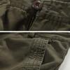 AKARMY Men's Lightweight Multi Pocket Cotton Casual Cargo Shorts,Outdoor Twill Camo Shorts with Zipper Pockets(No Belt) 038 ArmyGreen view 2