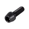 Titanium Bolt with Washer,Titanium Alloy Bicycle Titanium Tapered Head Bolt Screw with Washer for Mountain Bike (Black) view 4