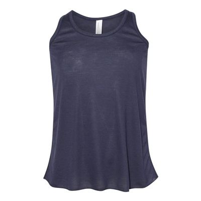 Bella + Canvas Youth Flowy Racerback Tank S MIDNIGHT
