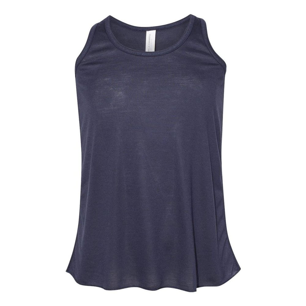 Bella + Canvas Youth Flowy Racerback Tank S MIDNIGHT