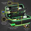 Casemaster by GLD Products Plazma Pro Black and Trimed Dart Case with Phone Pocket, Green Trim view 2