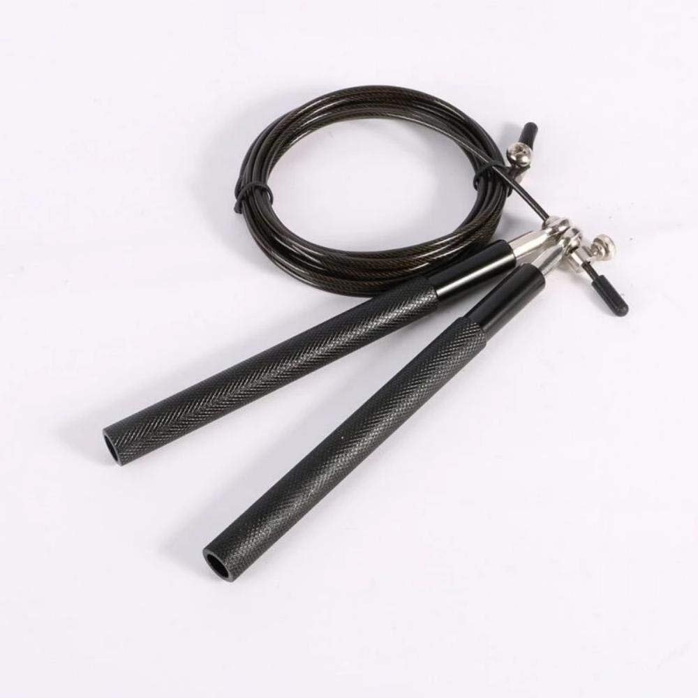 E-HOLISTIC LIFESTYLE Speed Jump Rope Adjustable Ball Bearing Aluminum Handle Stainless Steel