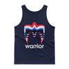 Wrestler Ultimate Warrior Face Paint Tank top Navy view 1