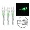 SHARROW Archery Arrows Nock LED Lighted Nocks Hunting Shooting Luminous Lighted Compound Recurve Bow Glowing Arrow Nock Tail Fit 4.2mm Arrow Shaft 6pcs (Green) view 2