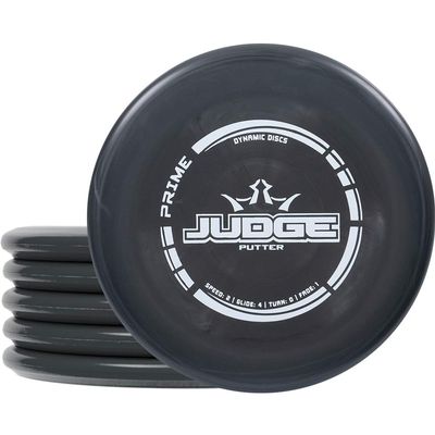 Dynamic Discs Prime Judge Disc Golf Putter Pack (5-Pack) - Beginner Disc Golf Putter Set | Grippy Base Plastic | Stable Flight & Beaded | Perfect for Practice Putting | Colors May Vary