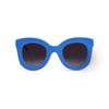 Freckles Mark Thick Fashion Butterfly Sunglasses for Women Trendy Round Cat Eye Sun Glasses (Blue, 45) view 2