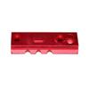 Sniper Grunt 3-Piece Picatinny Rail Section Kit for M-LOK Mounting, Red Anodized, (2) 3 Slot Section and (1) 7 Slot Section, M-lok to Picatinny Rail Adapter view 3