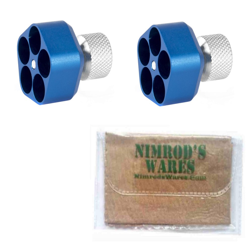 Nimrod's Wares Two Pachmayr S&W J Frame .357 .38 SPL Speedloaders 5-Rd Competition 02650 Bundle Microfiber Cloth