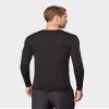 Mens Lightweight Baselayer Crew Top, Black., Size Large view 2
