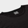 Mens Lightweight Baselayer Crew Top, Black., Size Large view 4