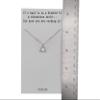QUINNLYN & CO. CZ Solitaire in Triangle Shaped Pendant Necklace, Handmade Charm Gifts for Women with Inspirational Quote on Greeting Card view 4