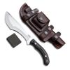 GCS Handmade Knife with D2 Steel Blade Full Tang Blade and Micarta Handle for Hinting, Camping, Outdoor, Survival & EDC with Cow Hide Leather Horizontal Sheath GCS 212