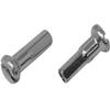 Fenix Cycles 16mm Brass Spoke Nipple, Silver (14G 16mm, 72PCS) view 1