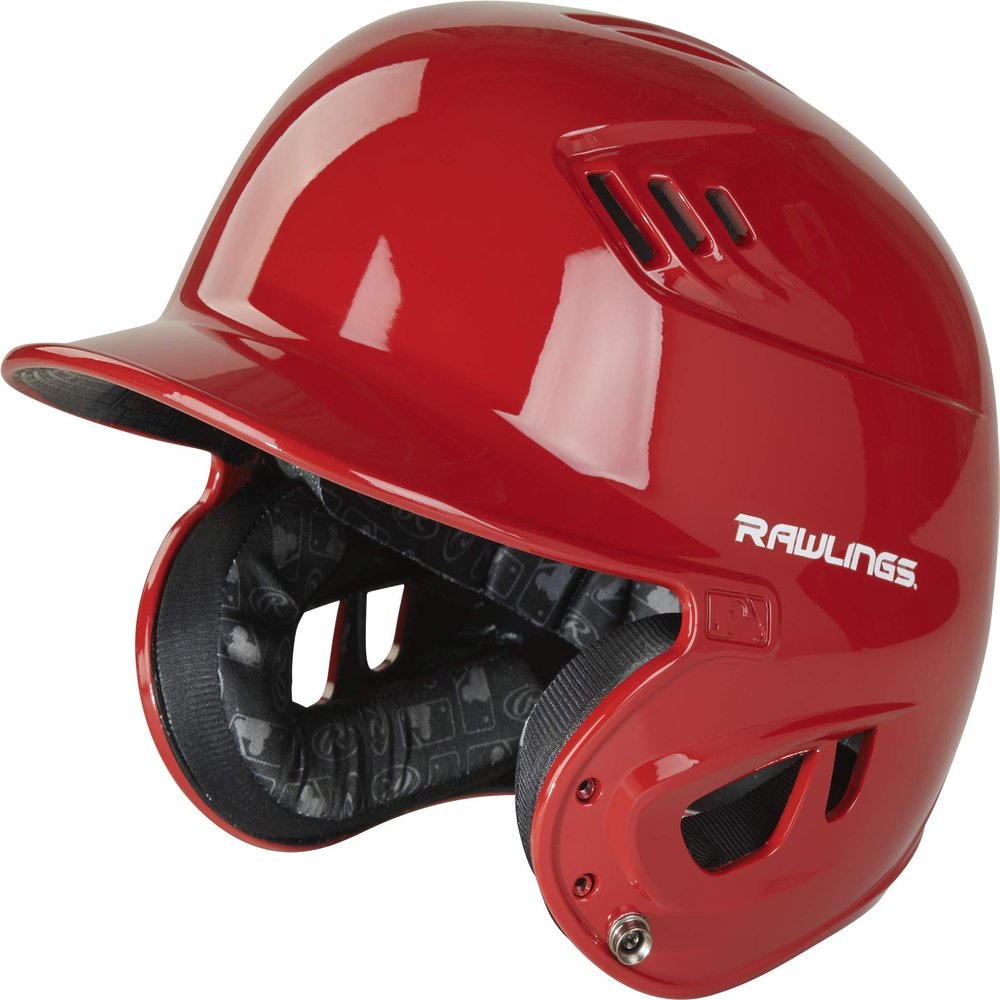 Rawlings | R16 VELO Baseball Batting Helmet | Senior (6 7/8" - 7 5/8") | Scarlet