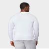 Mens Lightweight Baselayer Crew Top, White., Size Small view 2