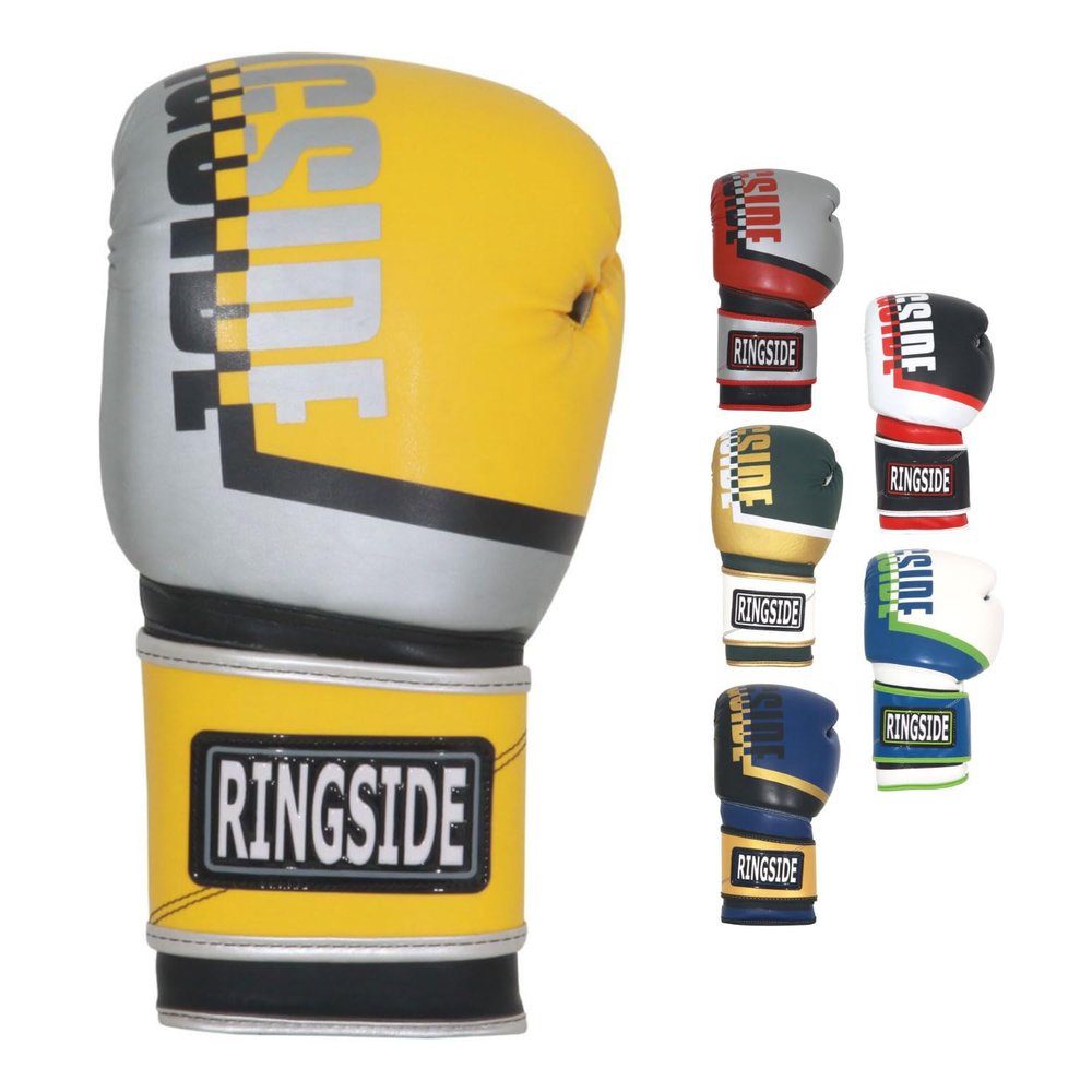 Ringside Bullet Sparring Boxing Gloves - High-Performance Synthetic Leather for Boxing, MMA, Muay Thai - Secure Fit, Ventilated Comfort for Men & Women, Ideal for Training & Combat Sports