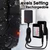 Rabbitroom Rechargeable Men Heated Gloves Touchscreen Waterproof Thin Non-Slip Electric Gloves Hand Warmer for Arthritis Raynaud's Relief, Ideal for Hunt Ski Golf Winter Outdoor Activities Gift(XL) view 4