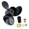 Interchangeable Aluminum Outboard Propeller Boat Prop 13x19 Pitch Replacement for Mercury/Mariner 40 Bigfoot/CT-125HP 15 Tooth Spline view 1