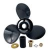 Interchangeable Aluminum Outboard Propeller Boat Prop 13x19 Pitch Replacement for Mercury/Mariner 40 Bigfoot/CT-125HP 15 Tooth Spline view 4