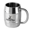 Captain Stag UH-39 Beer Stein, Double Stainless Steel, Hollow Double Layer, Barrel Type, 14.2 fl oz (420 ml) view 1