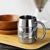 Captain Stag UH-39 Beer Stein, Double Stainless Steel, Hollow Double Layer, Barrel Type, 14.2 fl oz (420 ml) view 4